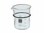 Zlewka szklana 250 ml Ø 65 mm z pierścieniem mocującym, szkło laboratoryjne POLSONIC PALCZYŃSKI