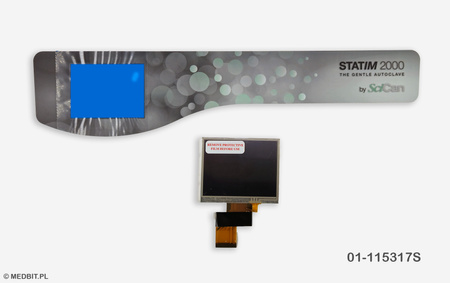 Wyświetlacz LCD NextGen do autoklawu STATIM 2000 G4, kompatybilny z oprogramowaniem serii 01, SCICAN 01-115317S