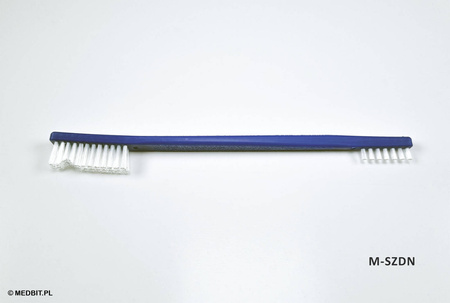 Szczotka dwustronna do mycia narzędzi z miękkim nylonowym włosiem, sterylizowana w autoklawie, 17,8 cm – MEDBIT.PL