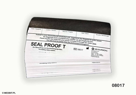 Test skuteczności zgrzewu Tyvek Seal PROOF PLASMA 100 szt. INTER LOCK – kontrola zgrzewarek medycznych DIN 58953