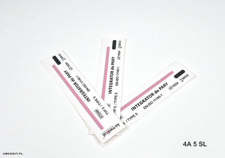Wskaźnik chemiczny klasy 5 STEAM 4A 5 SL do sterylizacji parą wodną, 250 szt., 121–134°C, ISO 11140-1, 4a medical