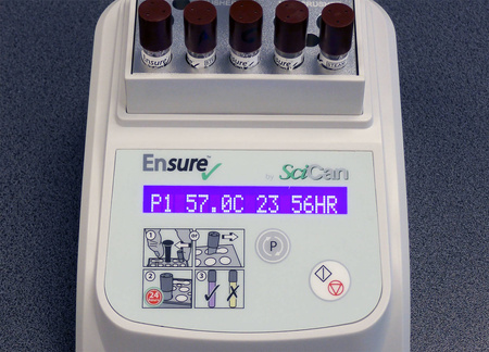Inkubator biologiczny ENSURE SCICAN do testów sterylizacji, 10 gniazd, LCD, 57°C, medycyna, stomatologia, beauty