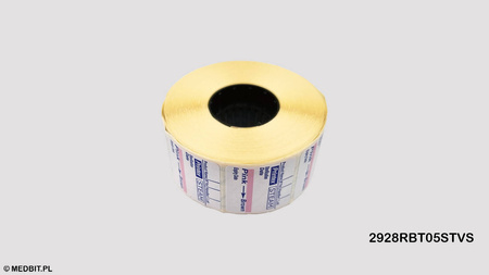 Etykiety STEAM 3-rzędowe do metkownicy Printex V30, Blitz – 26x26 mm, wskaźnik sterylizacji, 500 szt. PRINTEX MEDICAL