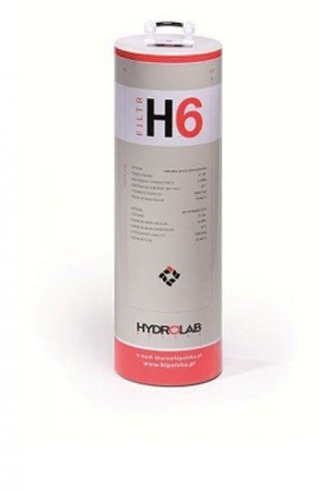 Filtr jonowymienny HYDROLAB H6 5000ml – do demineralizacji wody po osmozie, do autoklawów, gabinetów, laboratoriów