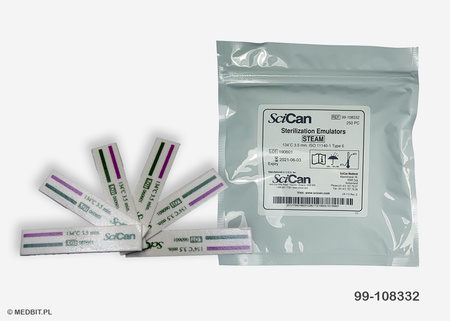 Test paskowy Helix PCD SciCan do kontroli sterylizacji STATIM 2000/5000, 250 szt., 134°C/3,5 min