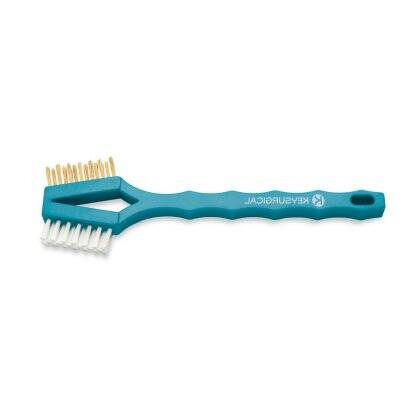 Szczotka do czyszczenia narzędzi Key SURGICAL D-2100B, podwójna końcówka: nylon i mosiądz, 18 cm