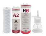 Zestaw filtrów do demineralizatora Hydrolab HLP 30sp – filtry osadowe, węglowe, jonowymienne, kapsuła sterylizacyjna