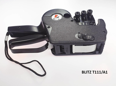 Metkownica alfanumeryczna 3-rzędowa BLITZ T111/A1 do etykiet 28x29 mm – profesjonalna do sterylizacji, cyfry i litery