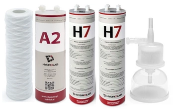 Zestaw filtrów do demineralizatora Hydrolab HLP 5s/HLP 5sp – prefiltr, moduł A2, filtry H7, kapsuła sterylizacyjna